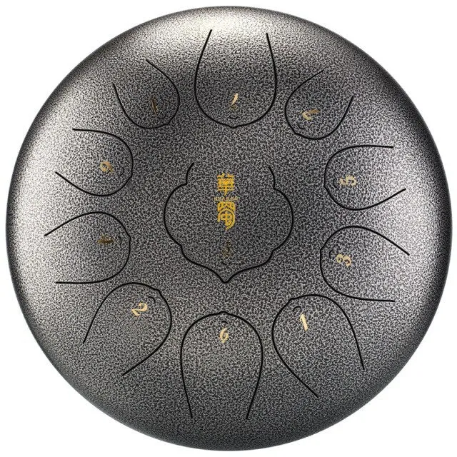 Huashu 11 tone notes 10 inch F Key steel tongue Lotus tank drum