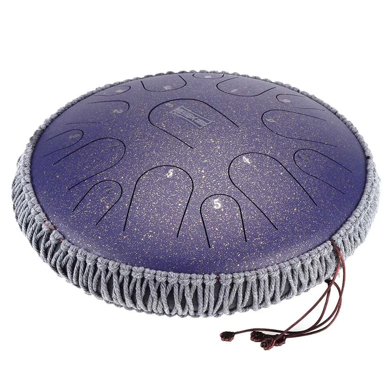 Hluru Steel Tongue Drum 14 inch 15 note D Tone April Yang Tank Drum
