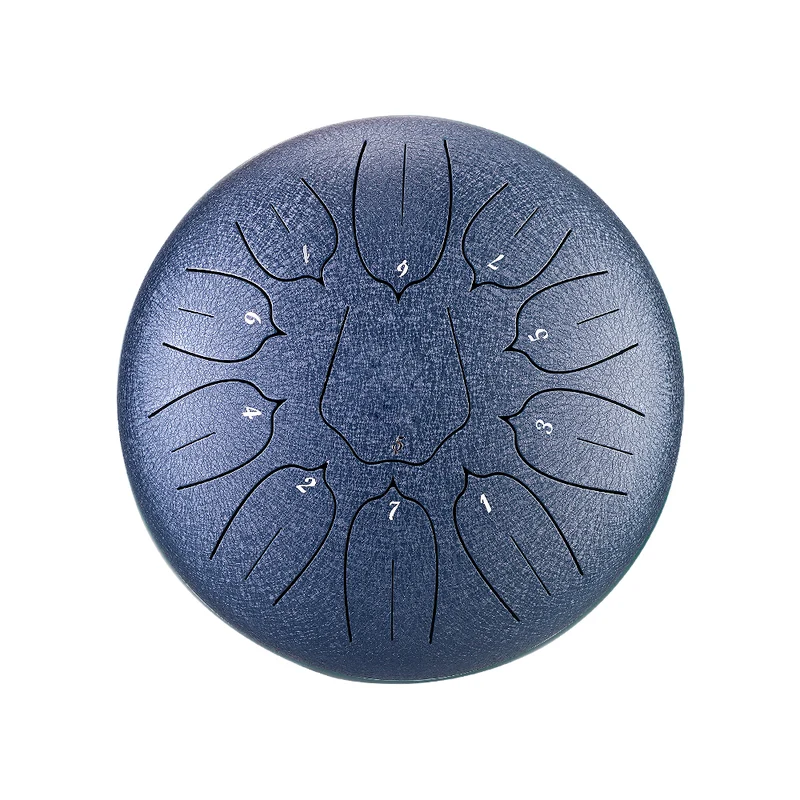 Hluru 10 Inch 11 Notes Steel Tongue Rain Drum - Outdoor Garden & Meditation