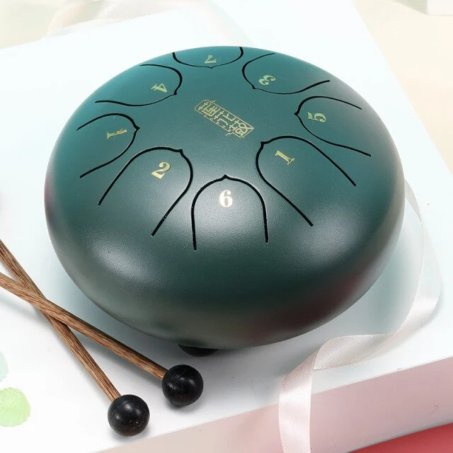 Hluru 8 notes 6 inch Lotus Steel tongue drum