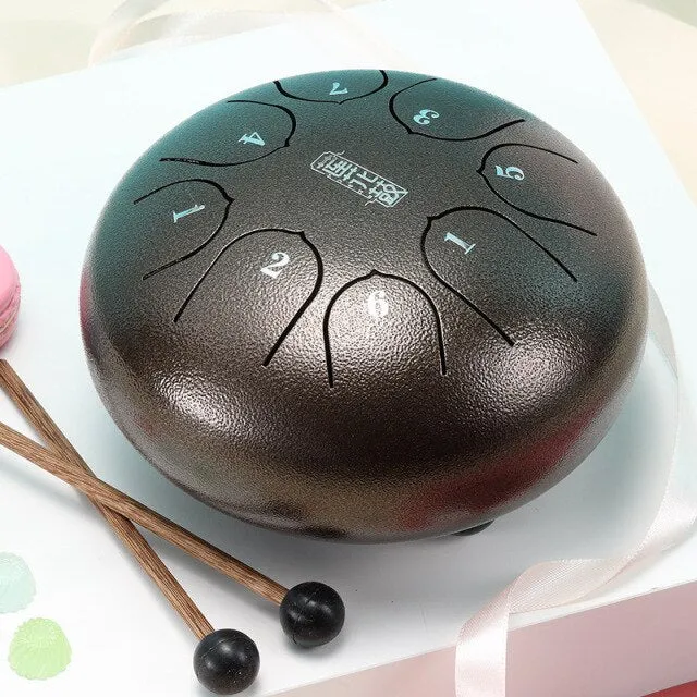 Hluru 8 notes 6 inch Lotus Steel tongue drum