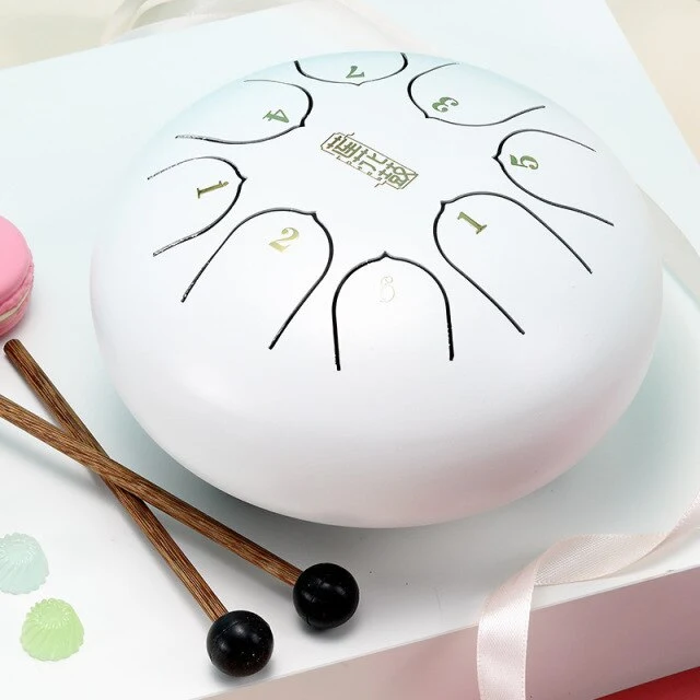 Hluru 8 notes 6 inch Lotus Steel tongue drum