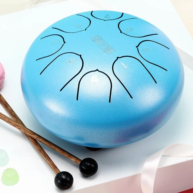 Hluru 8 notes 6 inch Lotus Steel tongue drum