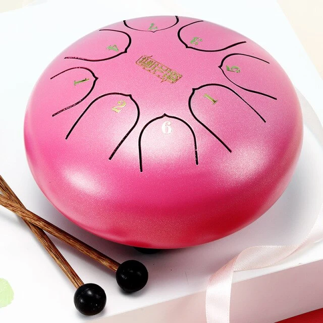 Hluru 8 notes 6 inch Lotus Steel tongue drum