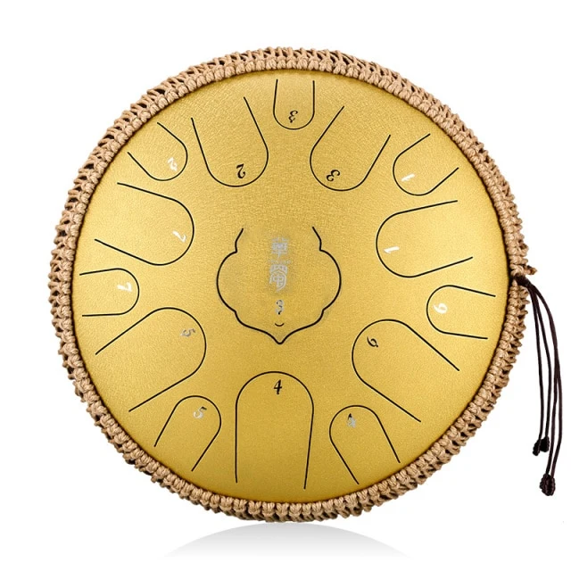 Hluru Huashu 15 notes Square Shape Key Tone 14 inches D key tongue drum