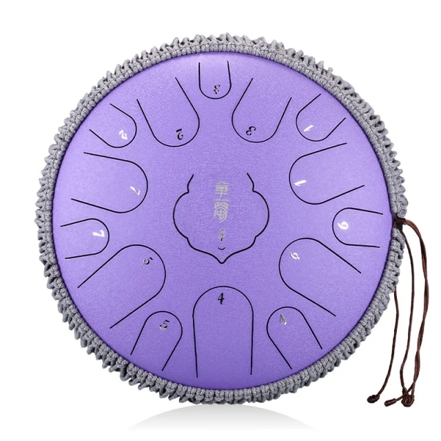 Hluru Huashu 15 notes Square Shape Key Tone 14 inches D key tongue drum