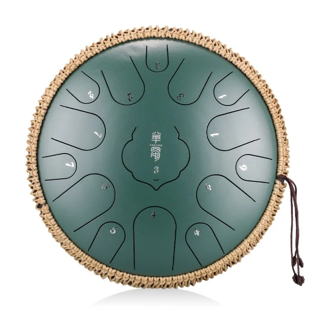 Hluru Huashu 15 notes Square Shape Key Tone 14 inches D key tongue drum