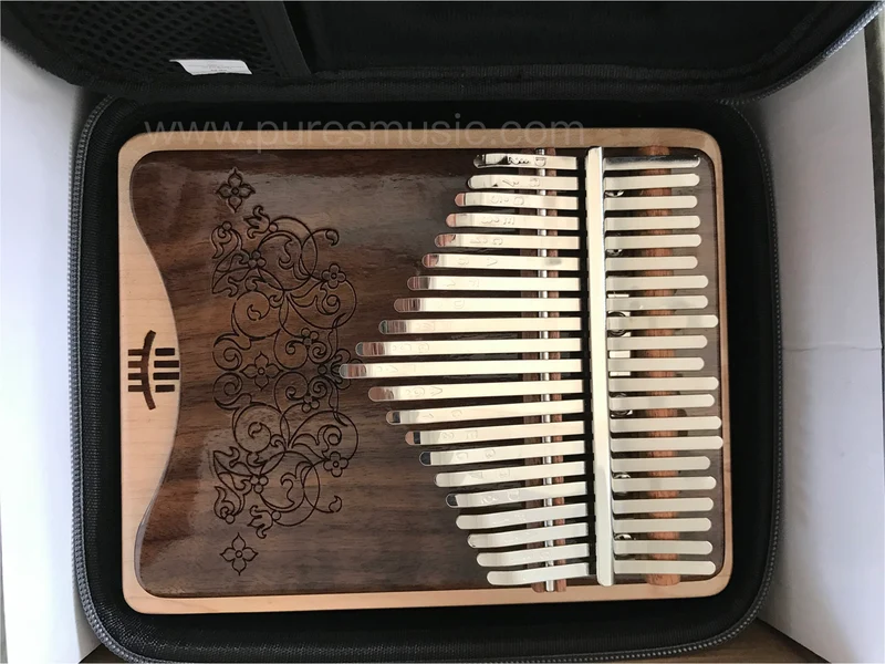 Hluru Kalimba 21 key Side Sound Hole Combination Board Mbira Calimba Thumb Piano