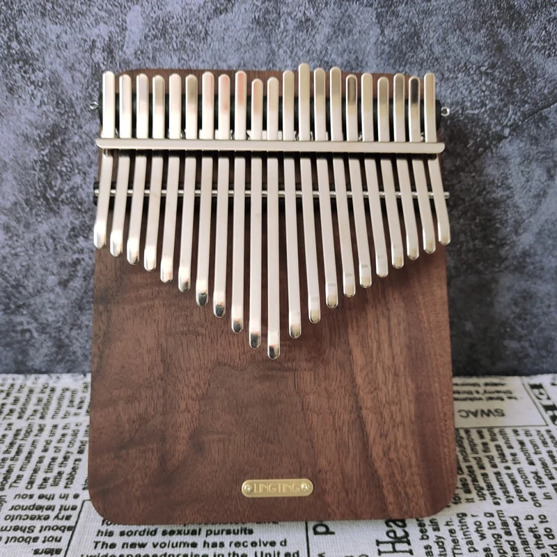 LingTing 21 Key Black Walnut Kalimba Mbira calimba