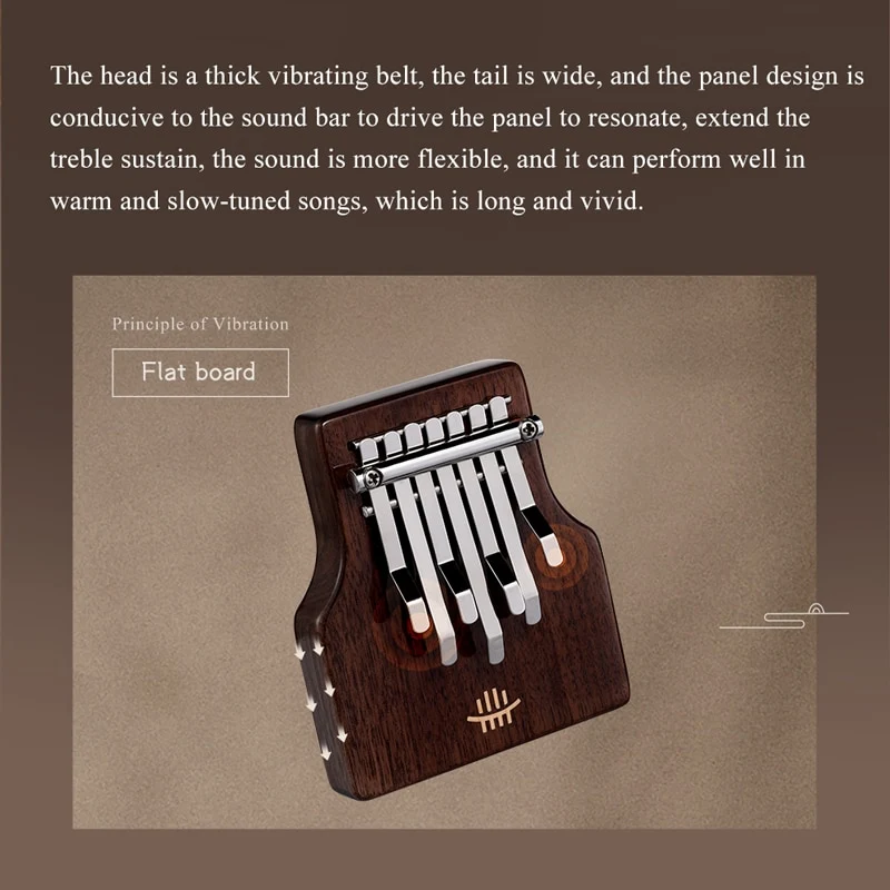 Hluru Chord 7 Key Mini Thumb Piano Kalimba