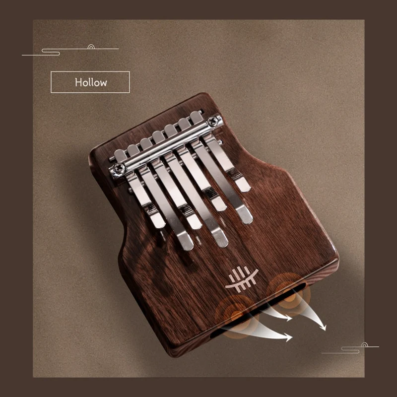 Hluru Chord 7 Key Mini Thumb Piano Kalimba