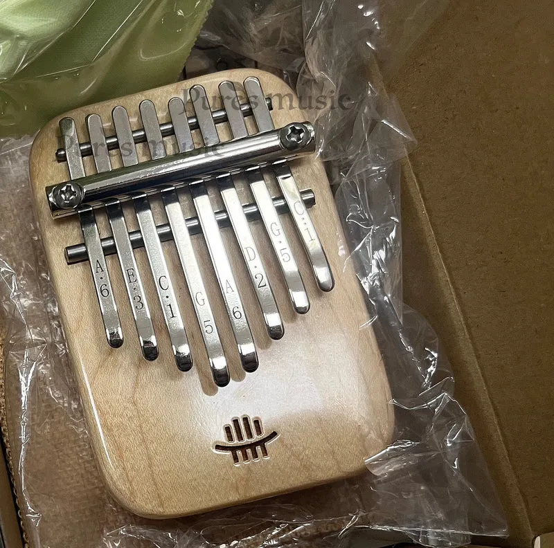 Hluru 8 Keys Mini Solid Board Finger Thumb Piano Kalimba For Beginner