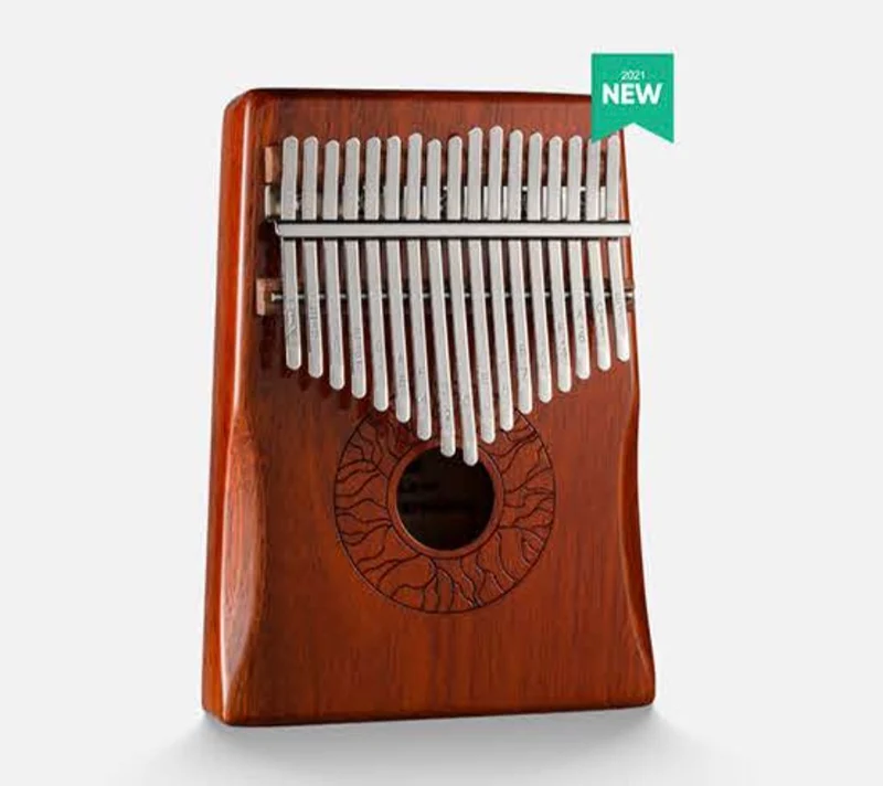 Hluru Huashu 17 Key Hollow Kalimba Lotus Mahogany Wood Thumb Piano
