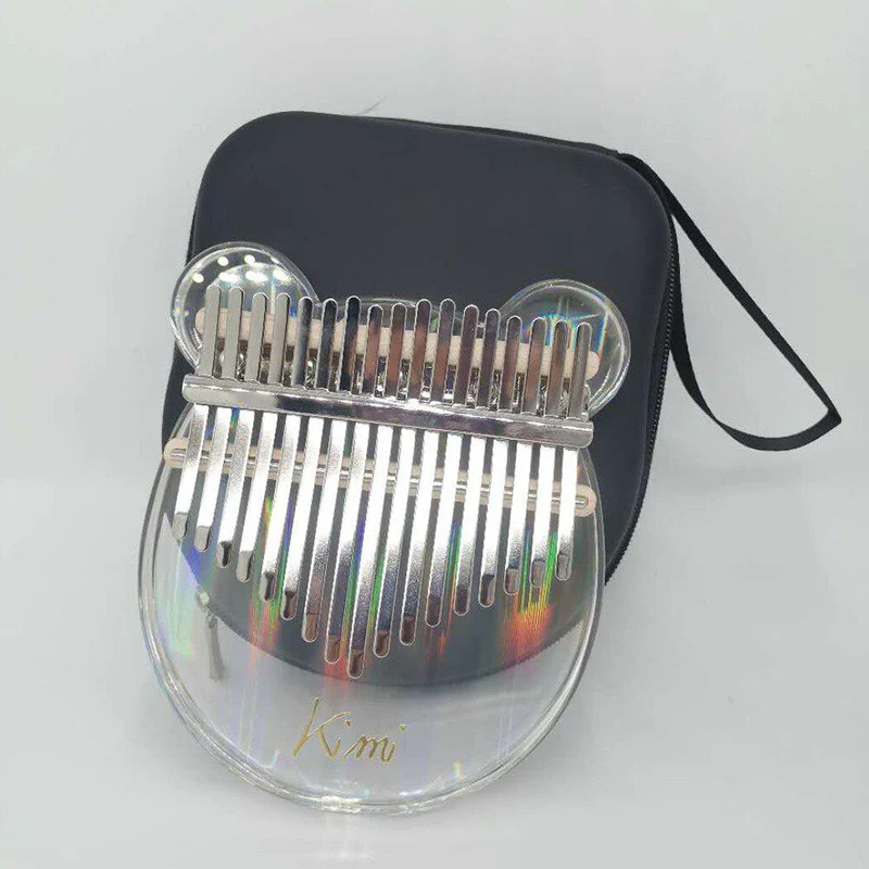 Kimi 17 Key Kalimba Colorful Acrylic Thumb Piano