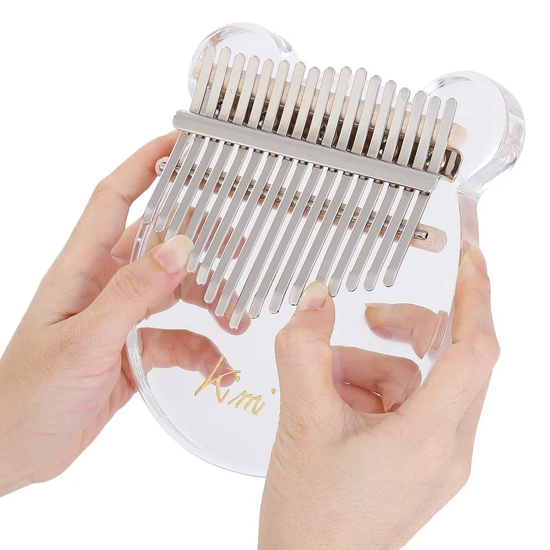 Kimi 17 Key Kalimba Colorful Acrylic Thumb Piano