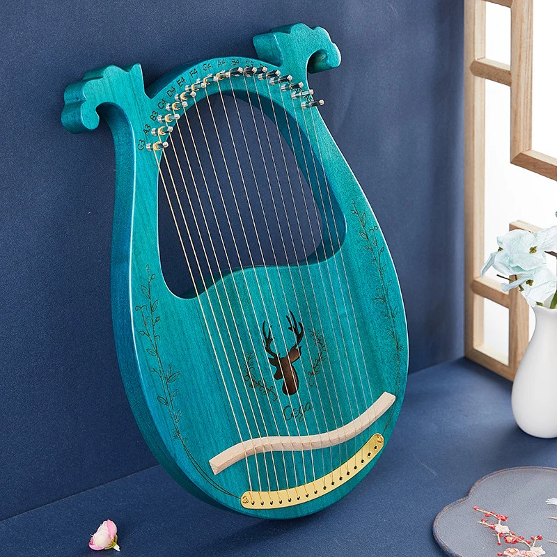 Cega 19-String 16-String Deer Lyre Harp Resonance Box Instrument