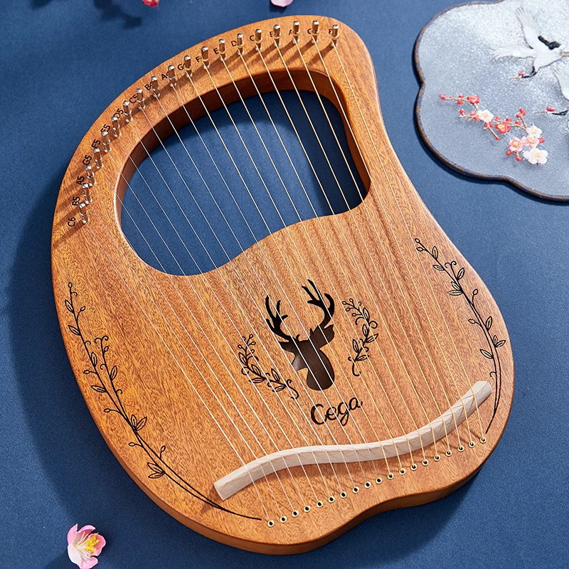 Cega 19-String 16-String Deer Lyre Harp Resonance Box Instrument