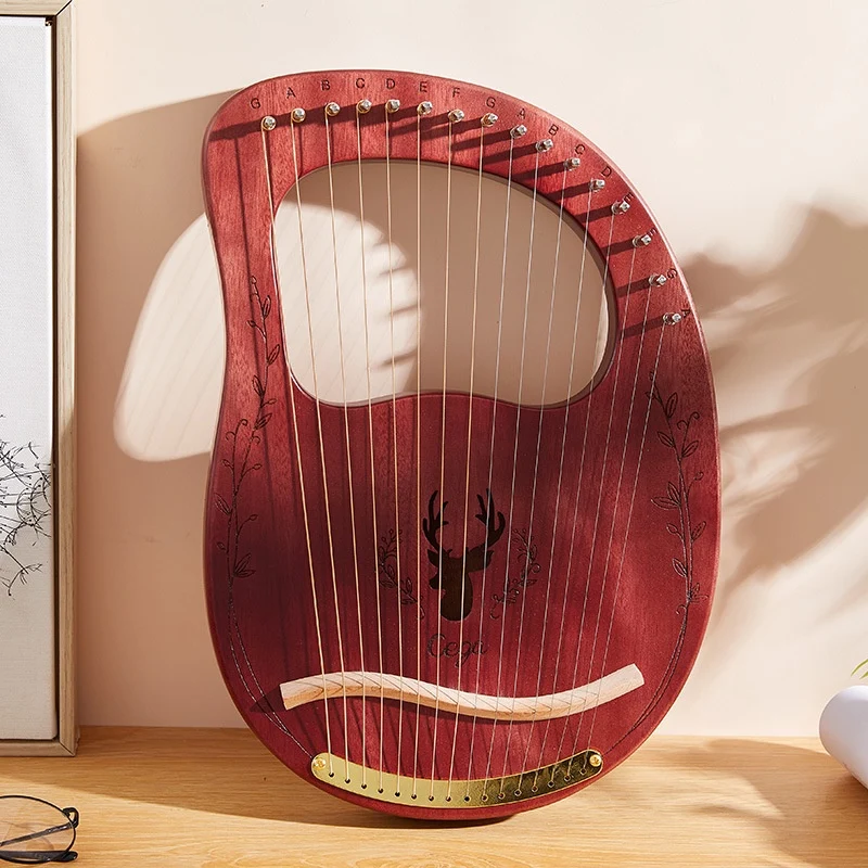 Cega 19-String 16-String Deer Lyre Harp Resonance Box Instrument