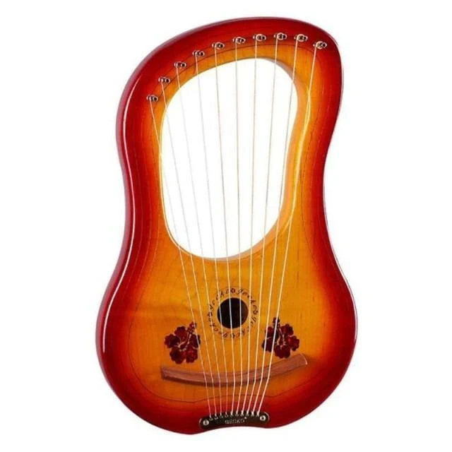 GECKO 10-15-String Lyre Harp Canada MAPLE/Mahogany Wooden