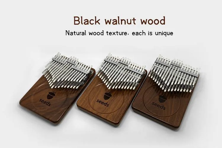 Seeds Kalimba Chromatic 34| 24 | 21 Key Double Layer Treble Thumb Finger Piano
