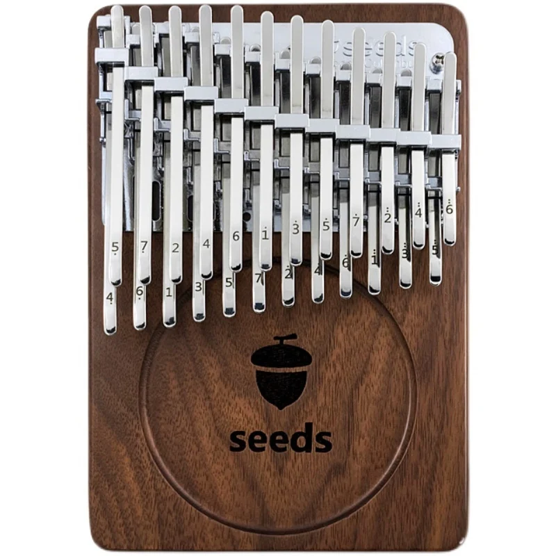 Seeds Kalimba Chromatic 34| 24 | 21 Key Double Layer Treble Thumb Finger Piano