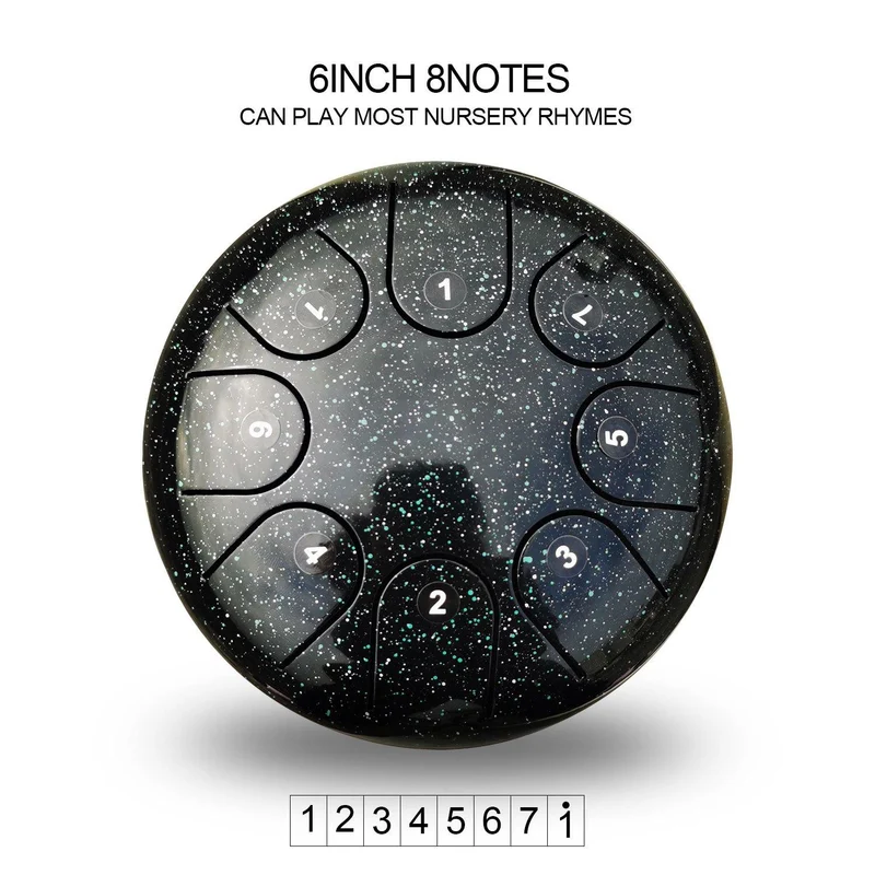 Starry Tank drum 6inches 8notes AS TEMAN steel tongue drum