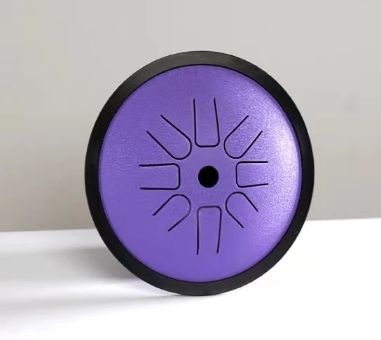 Hluru Companion Treble Drum 6 inch 8 Notes C/D Tone Steel Tongue Drum Partner Drum
