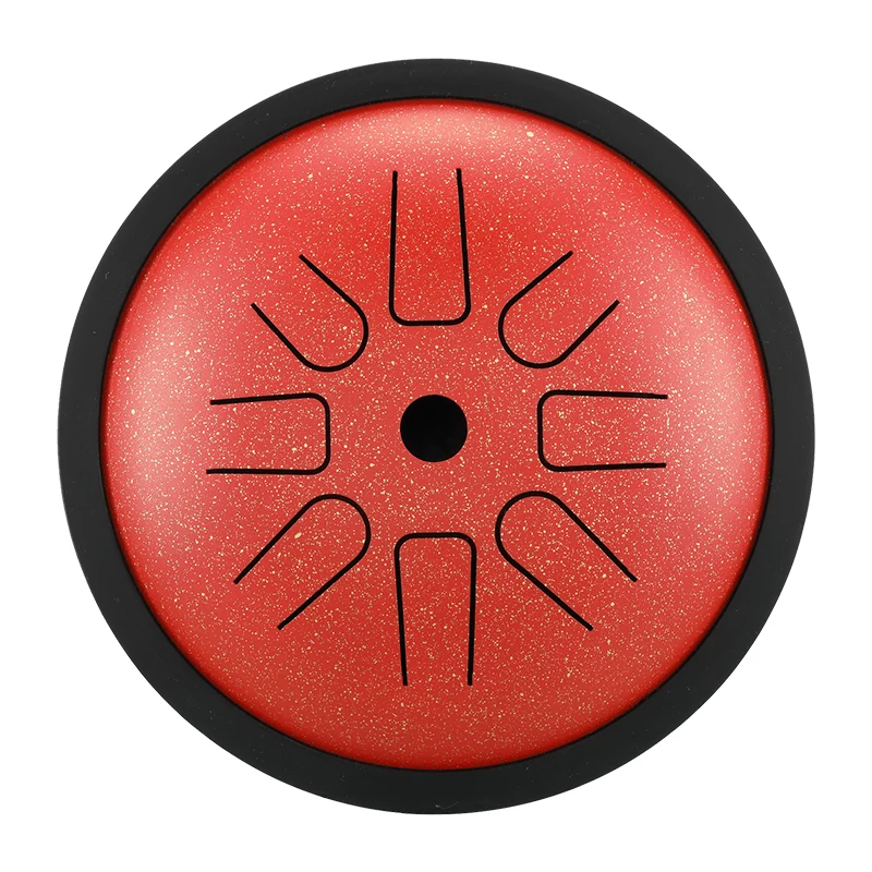 Hluru Companion Treble Drum 6 inch 8 Notes C/D Tone Steel Tongue Drum Partner Drum