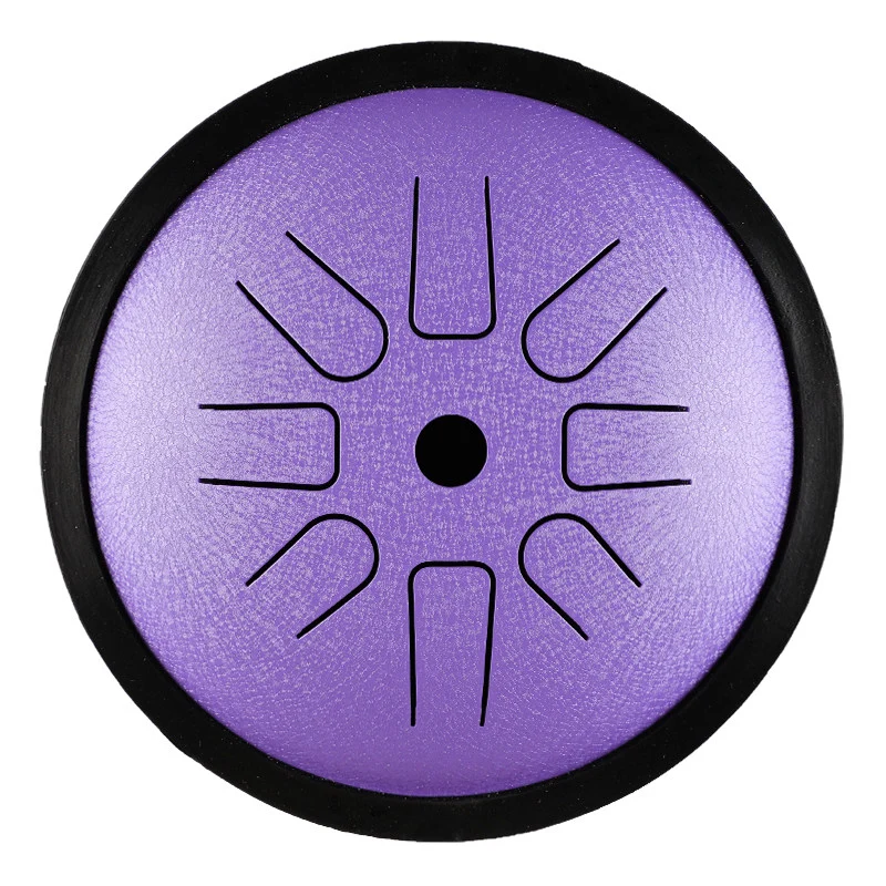 Hluru Companion Treble Drum 6 inch 8 Notes C/D Tone Steel Tongue Drum Partner Drum