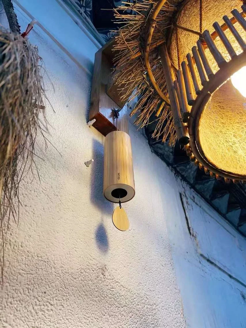 Bamboo Chord Wind Chimes for Relaxation Tuned Chimes (not available for Europe)