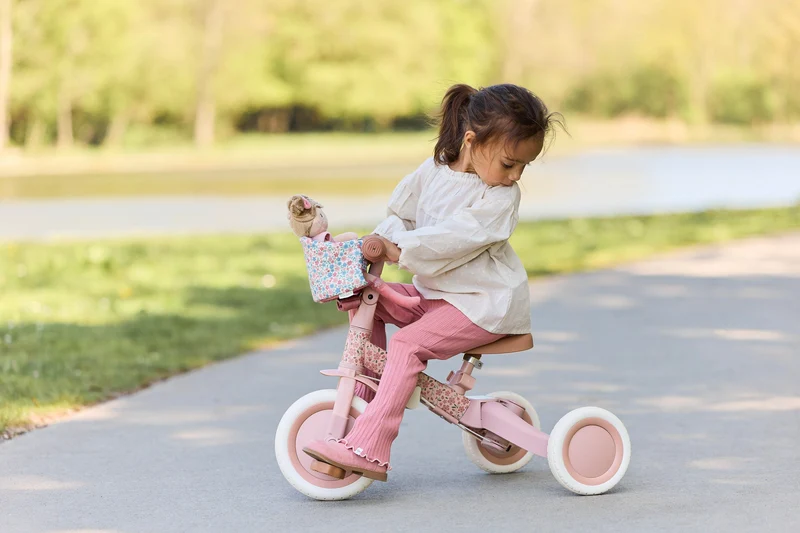 Siège de vélo pour poupée – Motif floral