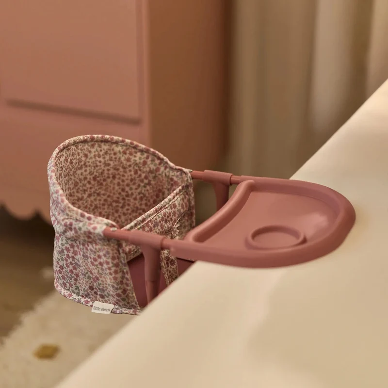 Chaise de table pour poupée – Motif floral