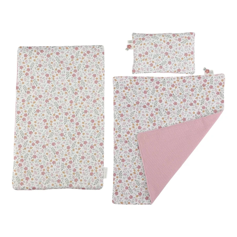 Lit de poupée en bois rose – Essentials