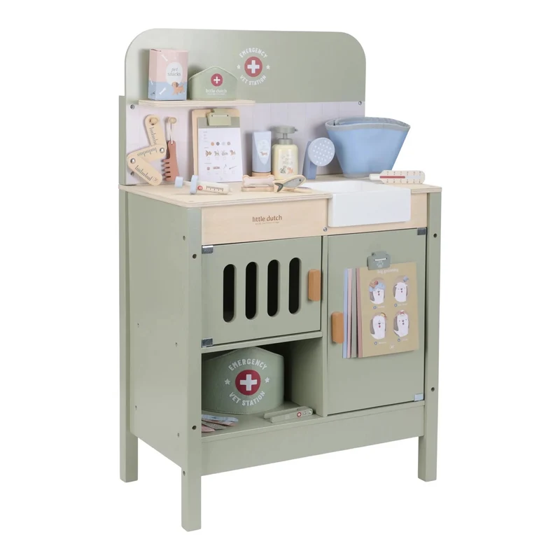 Cabinet de vétérinaire en bois FSC
