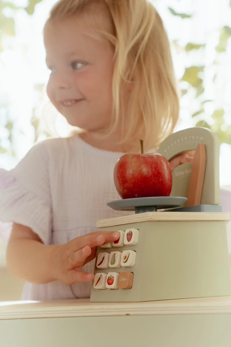 Balance en bois FSC – Jeu d’imitation cuisine