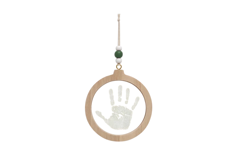 Boule de Noël empreinte bébé – Transparente