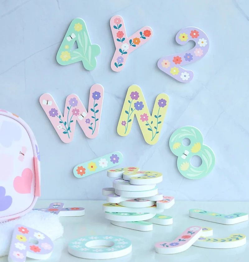 Lettres de bain en mousse – Flowers – 36 pièces