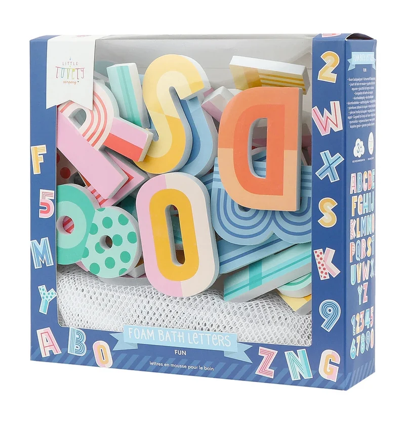 Lettres de bain en mousse – Fun – 36 pièces