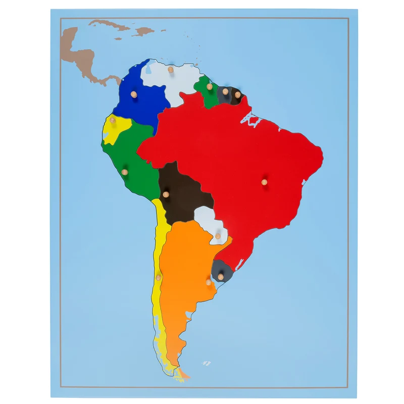 Carte puzzle Amérique du Sud