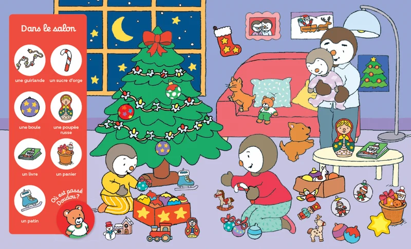 T’choupi Cherche et Trouve Noël – Dès 2 ans - Livre