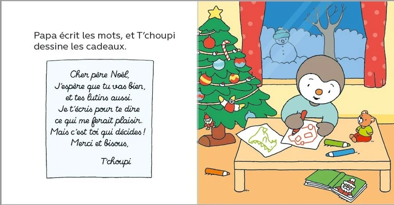 T’choupi écrit au Père Noël – Dès 2 ans - Livre