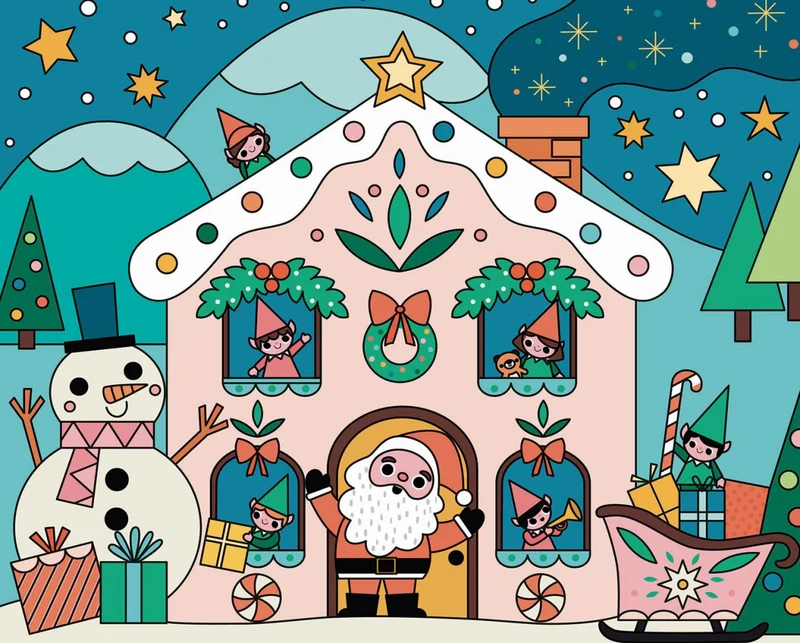 Coffret d’Artiste – Mes Premières Peintures Magiques de Noël