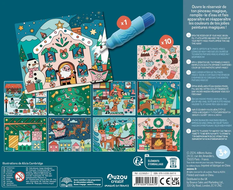 Coffret d’Artiste – Mes Premières Peintures Magiques de Noël