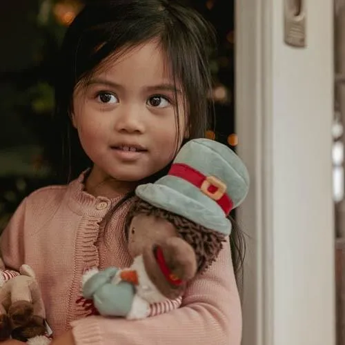 Poupée de Noël Jake avec Bonhomme de Neige – 35 cm