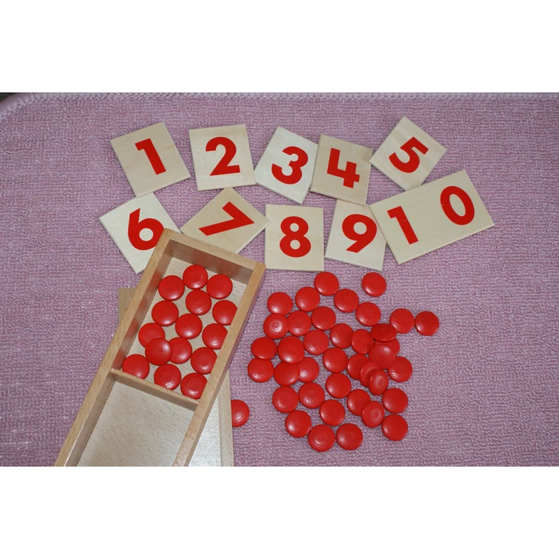 Chiffres et Jetons Montessori