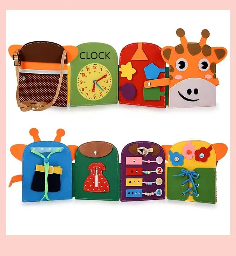 Livre d'activités feutrine Montessori