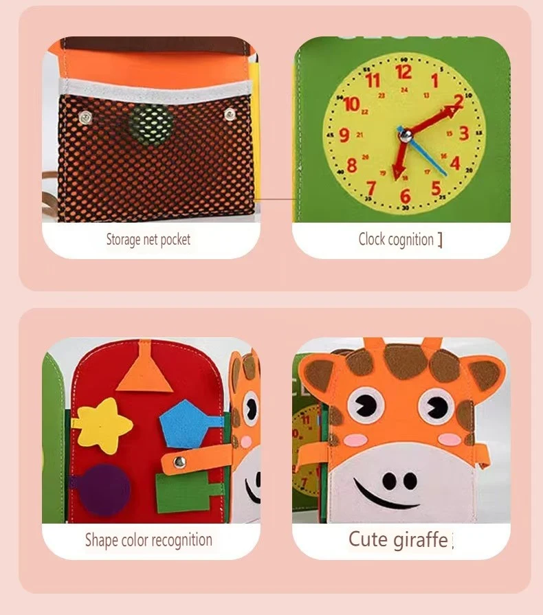 Livre d'activités feutrine Montessori