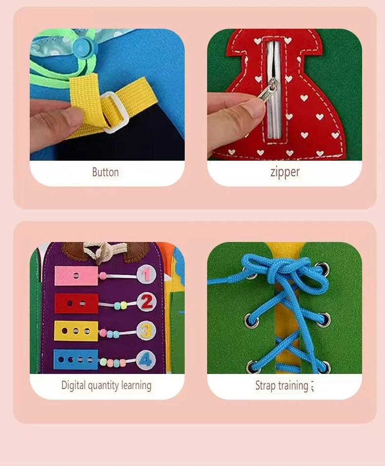 Livre d'activités feutrine Montessori