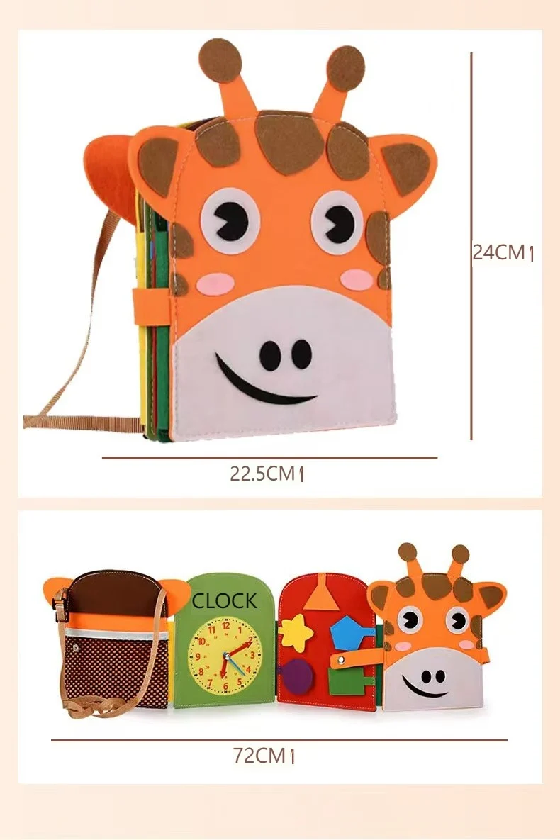 Livre d'activités feutrine Montessori