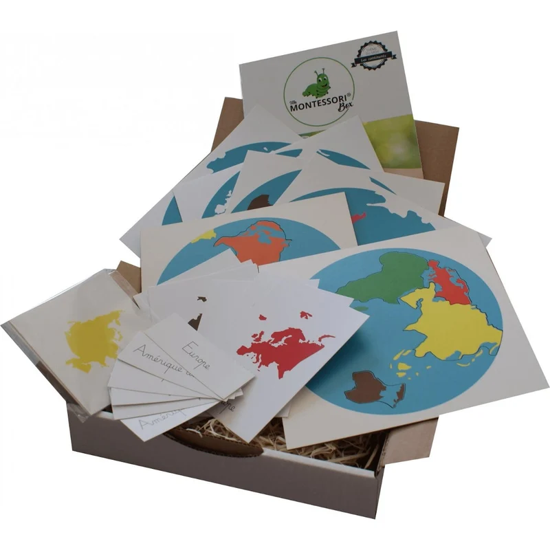 Puzzle Planisphère des Continents Montessori
